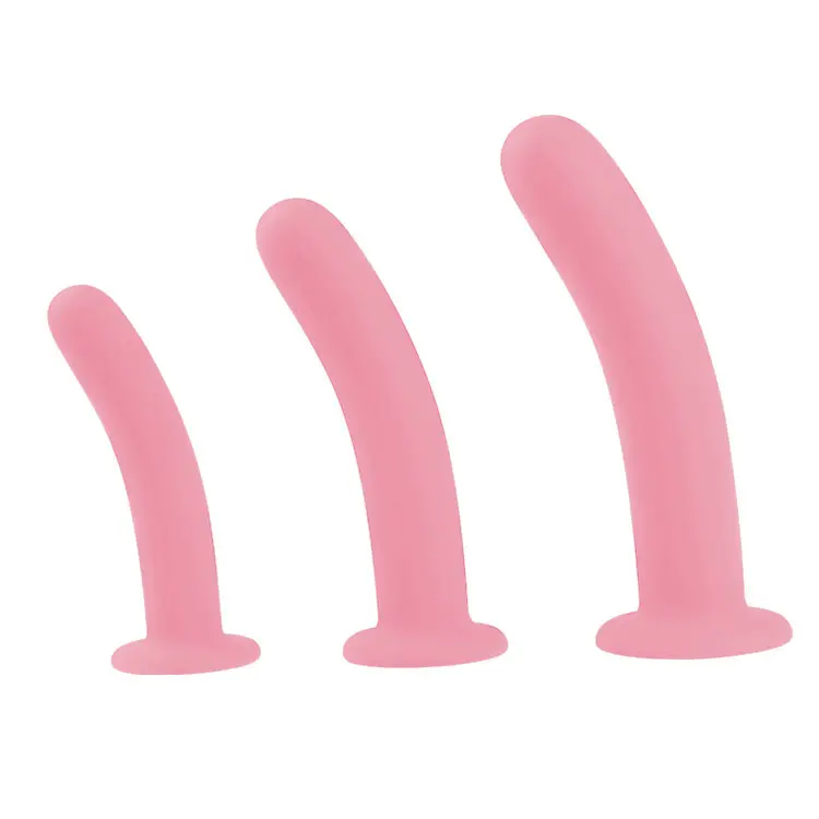 Kit Dilator Anal Silikon Medis Keluaran Baru Mainan Seks Anal Dilator Vagina Anal Set 3 Buah untuk Dewasa