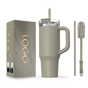 Custom 30Oz 40Oz Dubbele Wand Roestvrijstalen Tuimelaar Met Stro Reismok Met Deksel - Product Image 2