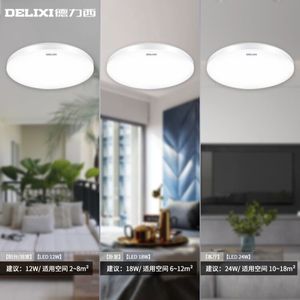 Lámpara de Techo LED Delixi Moderna y Minimalista de 12W-24W, Luz Redonda Blanca Pura para Pasillo, para Centro Comercial, con Certificación SAA - Product Image 2