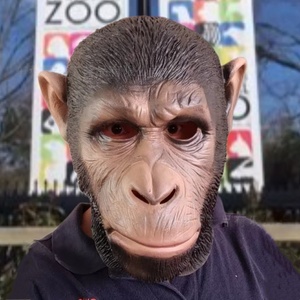 <span class=keywords><strong>Gorilla</strong></span> <span class=keywords><strong>maschera</strong></span> per la palla di Halloween Horror finta Cosplay di simulazione in lattice auricolare per le decorazioni del partito - Product Image 1