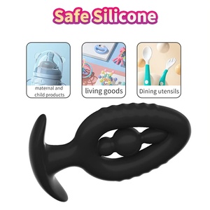 3 uds tapón <span class=keywords><strong>Anal</strong></span> de silicona en forma de corazón tapón <span class=keywords><strong>Anal</strong></span> hueco, entrenador masaje ano expansión productos sexuales BDSM juguetes para hombres mujeres Gay - Product Image 2