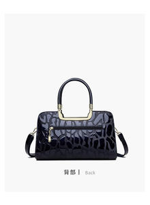 Bolsos de hombro clásicos a la moda para mujer, bandolera de cuero brillante, bolso de mano de gran capacidad, bolso de lujo sólido para verano y otoño - Product Image 5