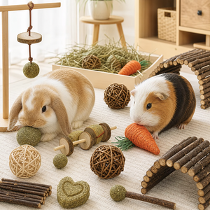 Surtido de Juguetes de Madera para Mascotas Pequeñas (Hámster, Conejillo de Indias, Conejo y Loro) - Artículos para Masticar Hechos en Yantai, Shandong - Product Image 4