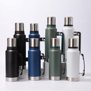 Big Capacity Stainless Steel Vacuum Insulated Camping Water Bottle Double Wall Portable Handle Keeps <b>Hot</b> Cold 24 Hours - Product Image 6