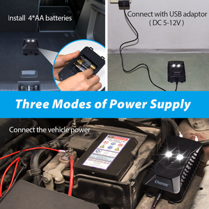 Loại bỏ những con chuột trong xe với siêu âm và đèn pin dẫn động vật gặm nhấm Repellent chuột siêu âm răn đe cho 12V24V xe - Product Image 3