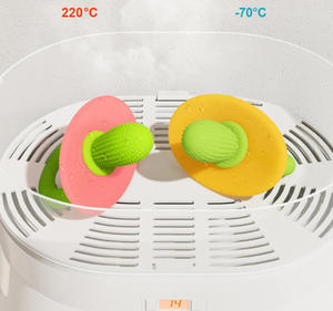 Anneau de dentition en silicone souple anti-sucette en forme de cactus, de qualité alimentaire, pour bébé, bâtonnet de massage des gencives, bouclier de sécurité, jouet à mâcher pour nourrisson, stérilisable à l'eau bouillante - Product Image 3