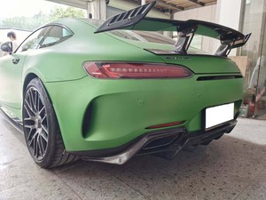 V Style Carbon Fiber Rear <strong>Spoiler</strong> with Polished Finish for Mercedes Benz AMG <strong>GT</strong> GTS Double Deck Tail Wing Roof Body Kit CSYP - Product Image 5