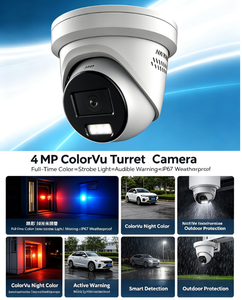 Caméra réseau tourelle fixe HIK DS-2CD2347G2-LSU/SL 4 mm 4 MP ColorVu avec lumière stroboscopique et avertissement sonore - Product Image 2