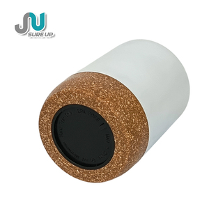 <span class=keywords><strong>Mug</strong></span> à boire directement en acier inoxydable avec base en liège, double paroi isolée, couvercle transparent hermétique, facile à nettoyer, sans BPA - Product Image 5
