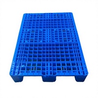 Palette en plastique robuste empilable à surface grillagée pour entrepôt, entrée quatre directions pour chariot élévateur, logistique, feuille de plastique