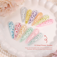 BIAB pour gel dur à fleurs séchées, gel à ongles français non toxique, végétalien, écologique, sans HEMA ni TPO, fournitures pour ongles avec conception de logo