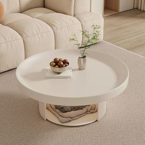 Nordic Modern Luxury Style White <b>Round</b> Coffee <b>Table</b> Side <b>Table</b> Salon Furniture Metal <b>Round</b> Coffee <b>Table</b> Set for Living Room - Product Image 4