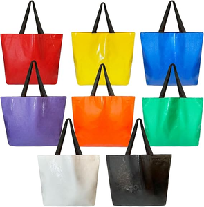 Không thấm nước sinh thái thân thiện với Túi mua sắm tùy chỉnh Polypropylene Tote xách tay in màu nhiều lớp <span class=keywords><strong>PP</strong></span> dệt Túi mua sắm - Product Image 1