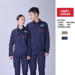 Scrubs Uniforms Sets Tops 2024 Technician Uniform Engineer Work Uniform Unisex OEM High Quality Cotton Fabric