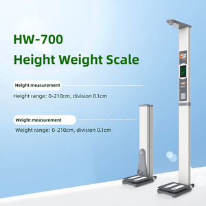 HW-700 Medizinischer Ultraschall-Höhen- und Gewichtsmesser aus Edelstahl mit BMI, faltbares Design, OEM/ODM-Anpassung - Product Image 4