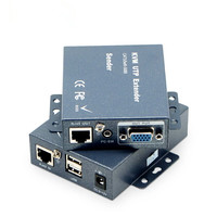 Extensor KVM USB VGA LAN de 1080P, Extensor de Audio para Teclado y Ratón, para PC, Portátil, Notebook, TV, Proyector, CCTV, Electrónica de Consumo