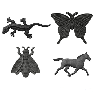 <span class=keywords><strong>มังกร</strong></span>/<span class=keywords><strong>ปลา</strong></span>/ม้า/ผีเสื้อ/นกอินทรี/จิ้งจกเหล็กดัดตกแต่งโลหะดอกไม้และใบไม้สำหรับประตู - Product Image 5