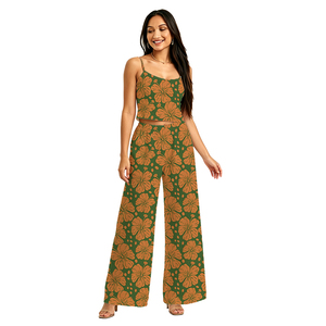 Completi <span class=keywords><strong>Estivi</strong></span> Trendy da Donna in 2 Pezzi, Top Senza Maniche e Pantaloni con Stampa Hawaiana, Abbigliamento Casual Comodo - Product Image 5