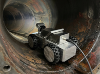 Robot d'inspection de pipeline à couple élevé pour tous les scénarios - Caméra robotique industrielle pour tuyaux, propulsion antidérapante à 6 roues, antidéflagrante