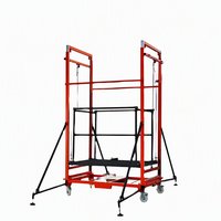 Plateforme élévatrice électrique de chantier pliable en acier, hauteur de levage 4m-10m, télécommande, charge 500kg - Vente chaude