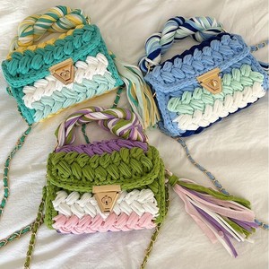 Personalizzazione di Fabbrica, Finitura Artigianale, Decorazione con Nappe in Cotone Intrecciato all'Uncinetto, Chiusura con Ganci, Tendenza Transfrontaliera, Uso Quotidiano Femminile - Product Image 4