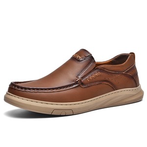 Chaussures en cuir véritable pour hommes, mocassins classiques vintage, chaussures de sport décontractées à semelle souple, mocassins pour hommes, Zapatillas Hombre - Product Image 5