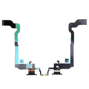 Cavo flessibile per porta di ricarica Lightning per Apple iPhone X, nero, microfono incluso - Product Image 1