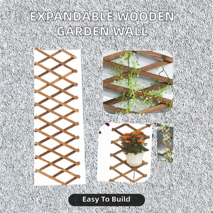 ราวไม้แนวตั้งสำหรับแขวนดอกไม้แบบยืดขยายได้รั้วตาข่ายไม้สำหรับสวนหลาและ<span class=keywords><strong>บ้าน</strong></span> - Product Image 4