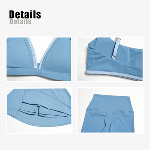 Completo Sportivo Vanciegroup: Top Corto e Gonna da Tennis a 2 Pezzi, Asciugatura Rapida, Stile Color Block, Leggings da Yoga - Product Image 3