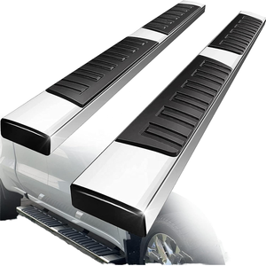 บันไดข้างรถยนต์อะลูมิเนียมอัลลอยด์ชุบโครเมียมสแตนเลส 2 ชิ้น ชุดเต็มพร้อมสกรูยึด สำหรับ Chevrolet Silverado GMC ปี 2007-2018 - Product Image 1