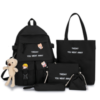 ODM nouveau sac de livre d'école de mode pour 5 pièces ensemble de sac d'école d'étudiant ensemble de sac à dos d'université mignon pour des étudiants