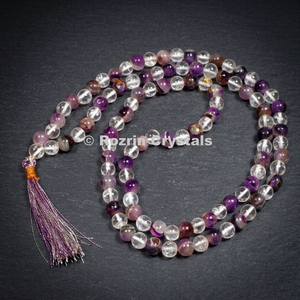 Recuerdo Religioso de Ágata Tallado y Grabado Jap Mala - Product Image 2