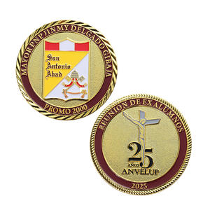 Moneta Commemorativa Personalizzata in Oro con Logo Smaltato, Moneta Incisa 3D, Artigianato in Metallo Dorato Antico - Product Image 6