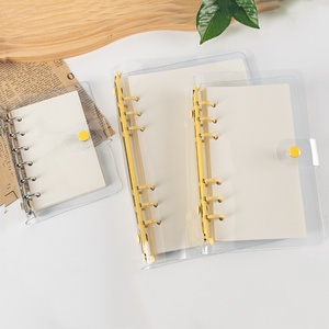 Bán buôn A6 PVC trong suốt chủ thẻ cuốn sách Vòng chất kết dính ảnh tay áo khóa không thấm nước rời lá Album bán buôn nộp hồ sơ - Product Image 2