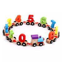 Jouets en bois pour enfant, 27 pièces, lettres ABC, orthographe, aimant en bois, véhicule de Train Alphabet, voiture, jouets éducatifs pour garçons