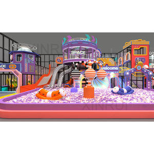Équipement personnalisé <span class=keywords><strong>de</strong></span> terrain <span class=keywords><strong>de</strong></span> jeu intérieur sur le thème <span class=keywords><strong>de</strong></span> l'espace pour les centres commerciaux avec Trampoline Park et Ninja Warrior Course - Product Image 3