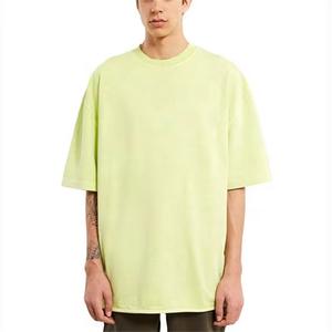 Venta al por mayor diseño espacios en blanco algodón Jogging Loose Fit 100% algodón camiseta de gran tamaño manga corta lavado ácido hombres camisetas - Product Image 3