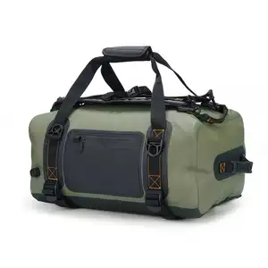 مخصص مغامرة حقيبة 40L الثقيلة حقيبة من قماش دفيل مضادة للمياه حقيبة جافة على ظهره ل النارية الصيد التخييم