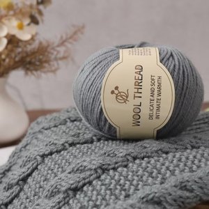 Fil de <span class=keywords><strong>laine</strong></span> filé pour tricot à la main, fil multicolore à 4 brins, motif brut, pour chapeaux et écharpes pour adultes, fil de crochet de moyenne épaisseur - Product Image 4
