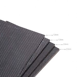 Assortiment de feuilles de fibre de carbone 3K (tissage uni/tissage sergé) 5 mm, haute résistance, pour fixations industrielles, panneaux automobiles, projets de bricolage - Product Image 6