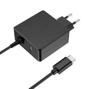 Cargador USB-C PD de 65W con puerto USB-A, ideal para cargar dispositivos móviles y laptops rápidamente. - Product Image 1