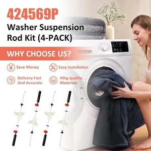 Kit de Varillas de Soporte para Lavadora 424569P, Juego Completo de Plástico, Accesorios de Fácil Instalación - Product Image 3