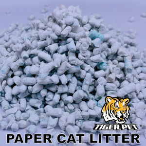 Niet-klonterende, biologisch afbreekbare papieren kattenbakvulling, zacht voor de poten, zeer absorberend & veilig voor kittens - Product Image 5