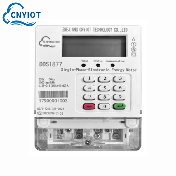 DDS1877 Smart Prepaid Electric Energy Meter Single Phase Keyboard Design