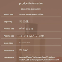 Diffuseur de parfum intelligent à pulvérisation automatique en verre, best-seller transfrontalier, machine électrique à senteurs multiples pour la maison, l'hôtel, la chambre à coucher et la décoration