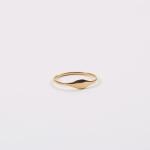 Anillo de acero inoxidable chapado en oro de 18K para mujer, sortija para dedo para mujer, joyería - Product Image 3
