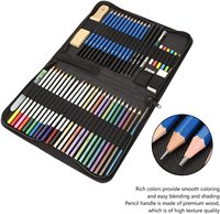 Ensemble de crayons à dessin professionnels en bois écologiques pour Halloween, avec mines colorées de qualité 3,8 mm, emballage en sac zippé, promotionnel