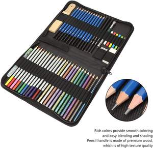 Crayons de charbon écologiques professionnels pour Halloween, ensemble de crayons en bois avec mine colorée et emballage en sac à fermeture éclair - Product Image 5