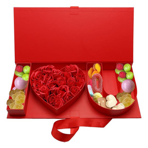 SENİ SEVİYORUM Lüks Çiçek Kutusu Sevgililer Günü Anneler Günü Kalp Şeklinde Kağıt Kutu Çiçek Hediye Kutuları - Product Image 4