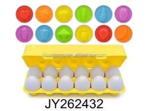 Paire personnalisée de modèles d'oeufs intelligents bébé reconnaît la forme et la couleur de l'oeuf simulé Monterey jouets sensoriels oeufs assortis - Product Image 6